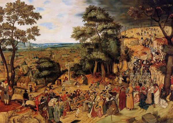The Way of the Cross by Pieter Brueghel the Younger, hand-painted oil painting reproduction