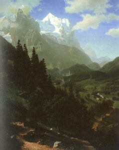 The Wetterhorn by Albert Bierstadt, hand-painted oil painting reproduction