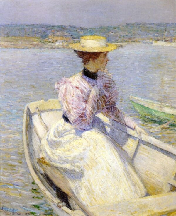 The White Dory by Frederick Childe Hassam, hand-painted oil painting reproduction