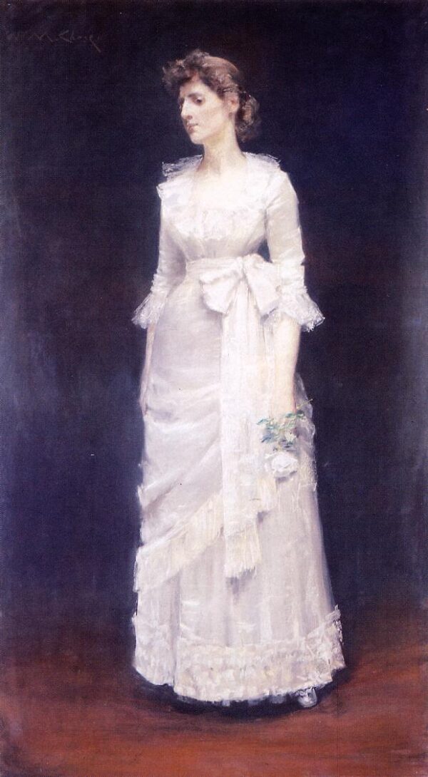 The White Rose aka Miss Jessup by William Merritt Chase, hand-painted oil reproduction