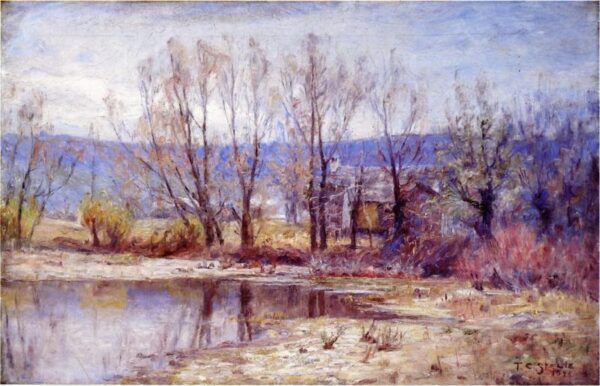 The Whitewater Valley by Theodore Clement Steele, hand-painted oil painting reproduction