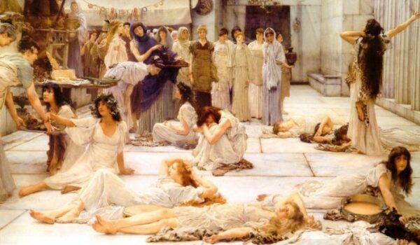 The Women of Amphissa by Lawrence Alma-Tadema, hand-painted oil painting reproduction