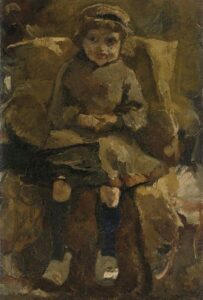 The Wooden Shoes by George Hendrik Breitner, hand-painted oil painting reproduction