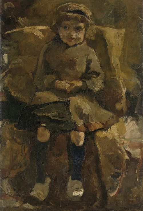 The Wooden Shoes by George Hendrik Breitner, hand-painted oil reproduction