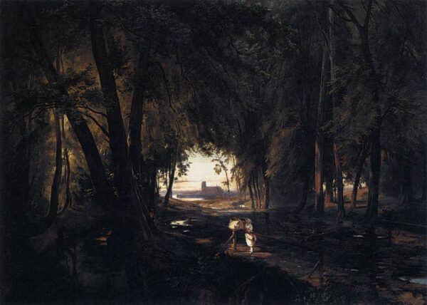 The Woods near Spandau by Karl Blechen, hand-painted oil painting reproduction
