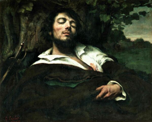 The Wounded Man by Gustave Courbet, hand-painted oil painting reproduction