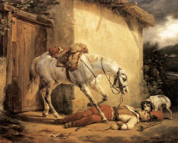 The Wounded Trumpeteer by Horace Vernet, hand-painted oil painting reproduction
