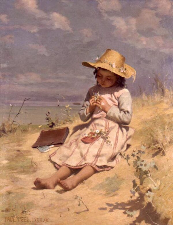 The Young Botanist by Paul Peel, hand-painted oil painting reproduction