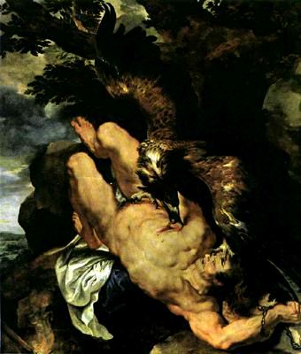 The adversity of Prometheus by Peter Paul Rubens, hand-painted oil reproduction
