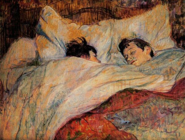 The bed by Toulouse-Lautrec, hand-painted oil painting reproduction