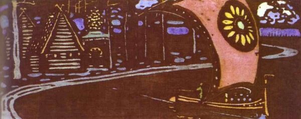 The golden sail by Wassily Kandinsky, hand-painted oil painting reproduction
