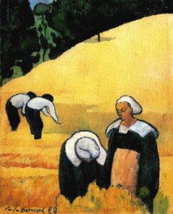 The harvest by Émile Bernard, hand-painted oil painting reproduction