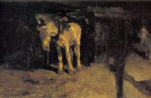 The horse of Montmartre by George Hendrik Breitner, hand-painted oil painting reproduction