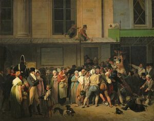 Entrance to a Free Show at the Ambigu-Comique Theatre by Louis Leopold Boilly, hand-painted oil painting reproduction