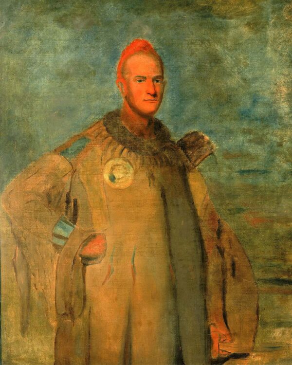 Theodore Burr Catlin, in Indian Costume b by George Catlin, hand-painted oil painting reproduction