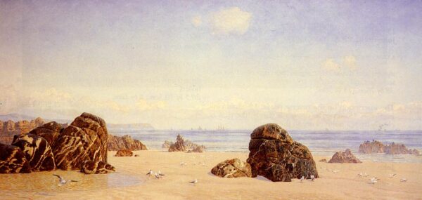 These Yellow Sands by John Brett, hand-painted oil painting reproduction