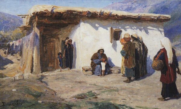 They Brought The Children by Vasiliy Polenov, hand-painted oil painting reproduction