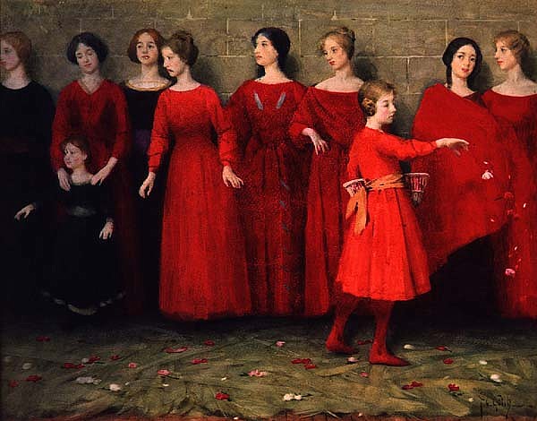 They Come by Thomas Cooper Gotch, hand-painted oil reproduction
