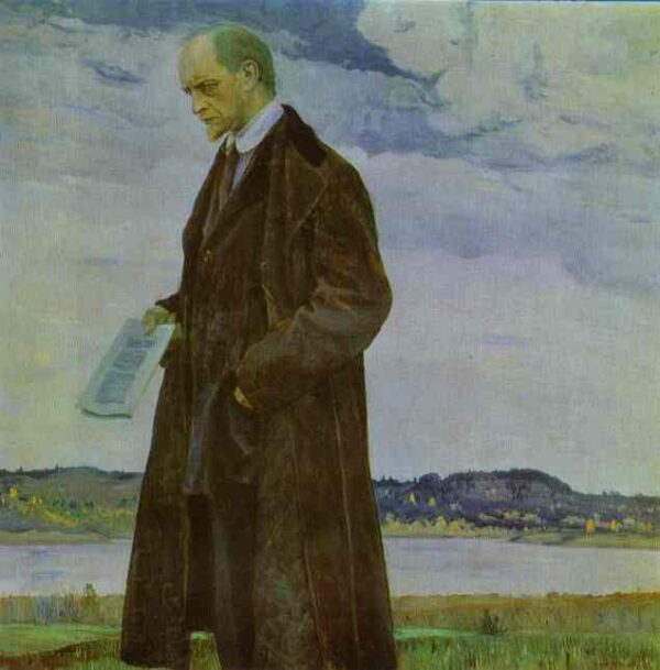 Thinker by Mikhail Nesterov, hand-painted oil reproduction