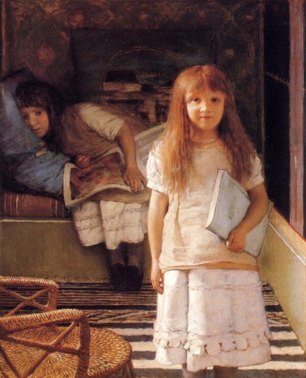 This is Our Corner by Lawrence Alma-Tadema, hand-painted oil painting reproduction