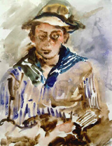 Thomas Corinth In Sailor Suit by Lovis Corinth, hand-painted oil painting reproduction