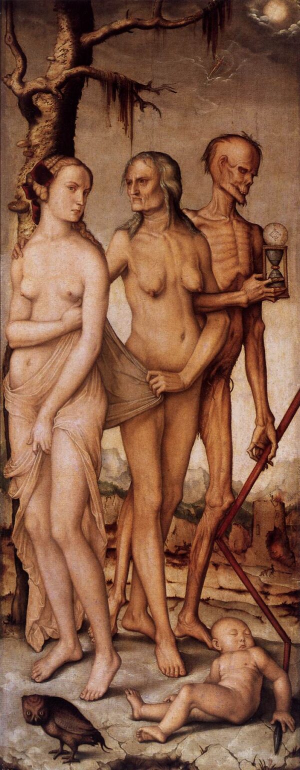 Three Ages of Man by Hans Baldung Grien, hand-painted oil painting reproduction