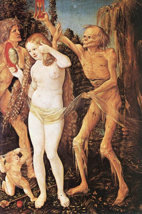 Three Ages of the Woman and the Death by Hans Baldung Grien, hand-painted oil painting reproduction