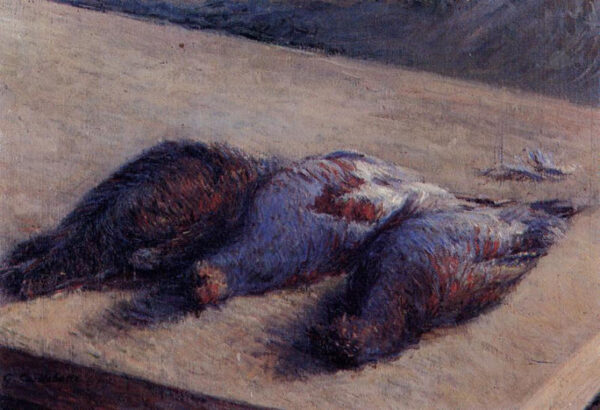 Three Partridges on a Table by Gustave Caillebotte, hand-painted oil painting reproduction