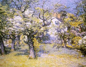 Through the Orchard by John Joseph Enneking, hand-painted oil painting reproduction