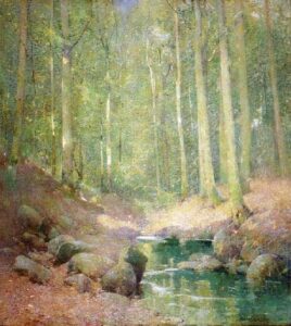 Through the Woods by Emil Carlsen, hand-painted oil painting reproduction