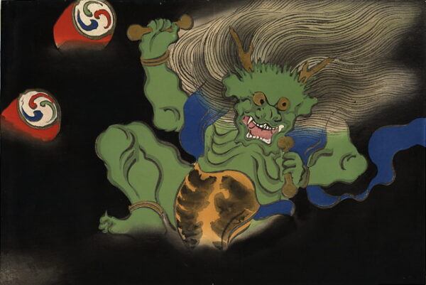 Thunder by Kamisaka Sekka, hand-painted oil painting reproduction