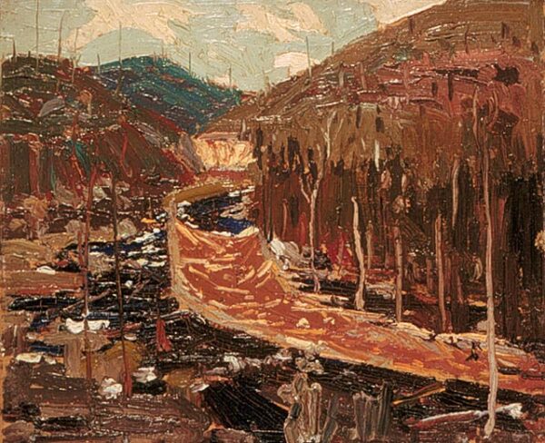Timber Chute by Tom Thomson, hand-painted oil painting reproduction