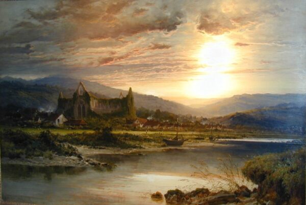 Tintern Abbey by Benjamin Williams Leader, hand-painted oil painting reproduction
