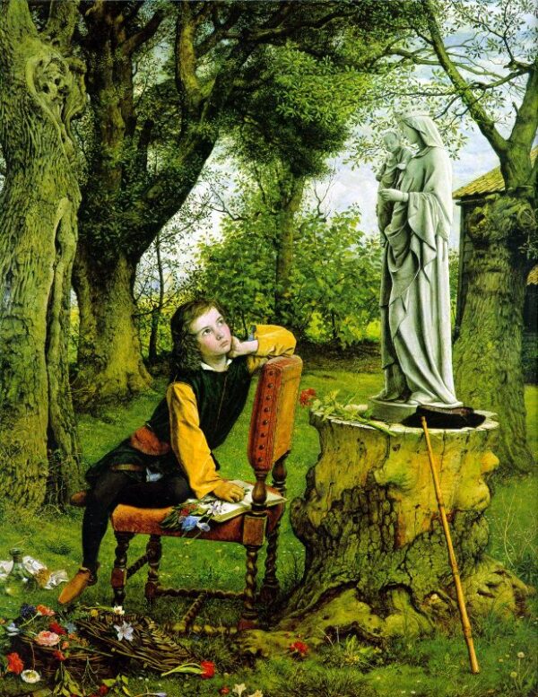 Titian’s First Painting by William Dyce, hand-painted oil painting reproduction