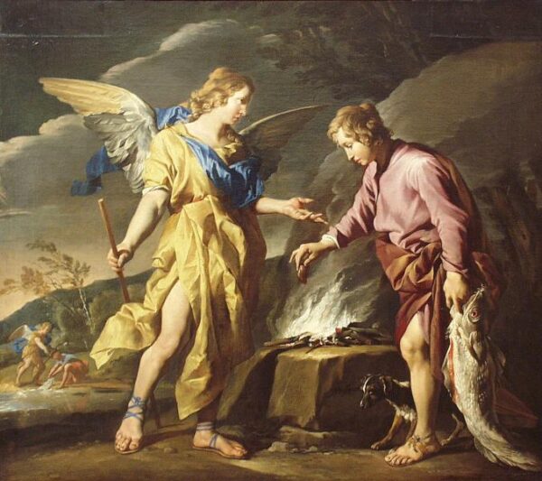 Tobias And The Angel by Matthias Stomer, hand-painted oil painting reproduction