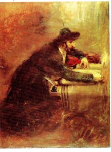 Torah Scroll by Maurycy Gottlieb, hand-painted oil painting reproduction