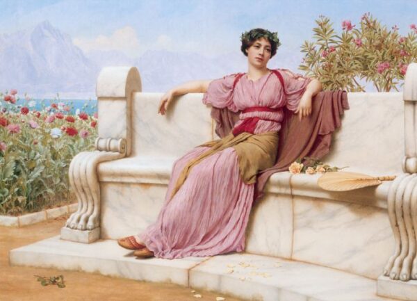 Tranquillity by John William Godward, hand-painted oil painting reproduction