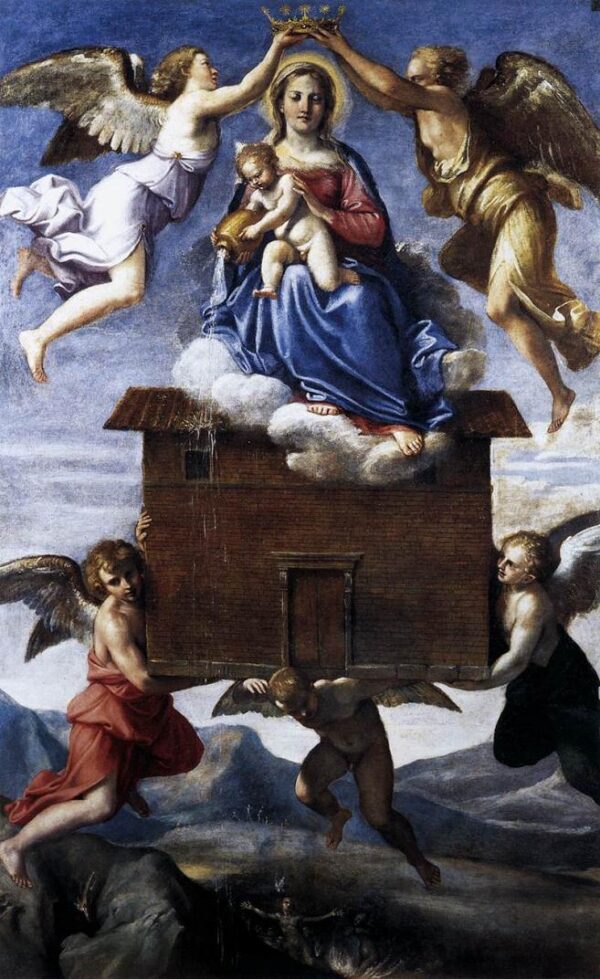 Translation of the Holy House by Annibale Carracci, hand-painted oil painting reproduction