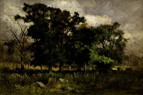 Tree Landscape by Edward Mitchell Bannister, hand-painted oil painting reproduction