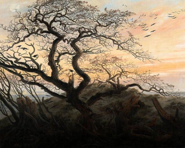 Tree with Crows by Caspar David Friedrich, hand-painted oil painting reproduction
