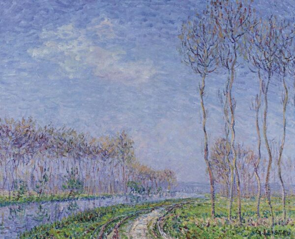 Trees by the River III by Gustave Loiseau, hand-painted oil painting reproduction