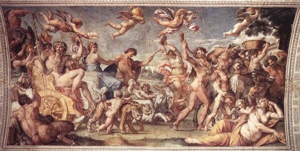 Triumph of Bacchus and Ariadne by Annibale Carracci, hand-painted oil painting reproduction
