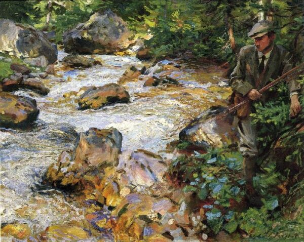 Trout Stream in the Tyrol by John Singer Sargent, hand-painted oil painting reproduction