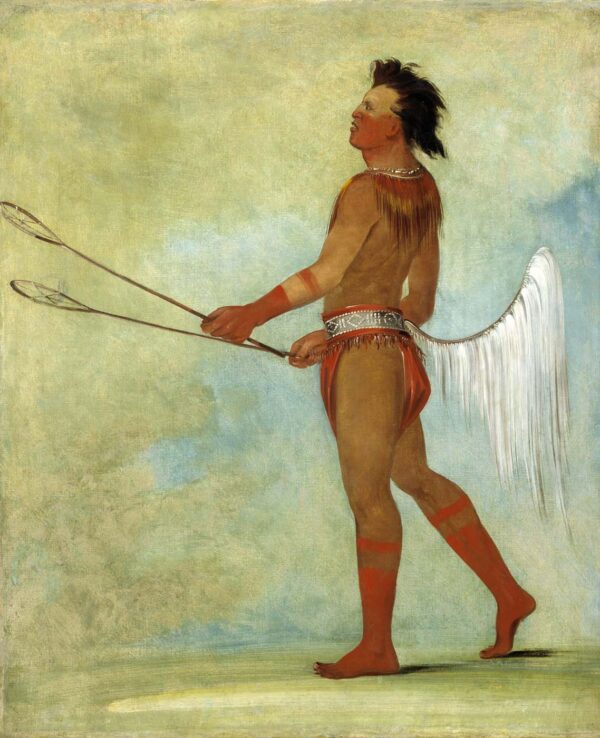 Tul lock chish ko, Drinks the Juice of the Stone, in Ball player’s Dress by George Catlin, hand-painted oil painting reproduction