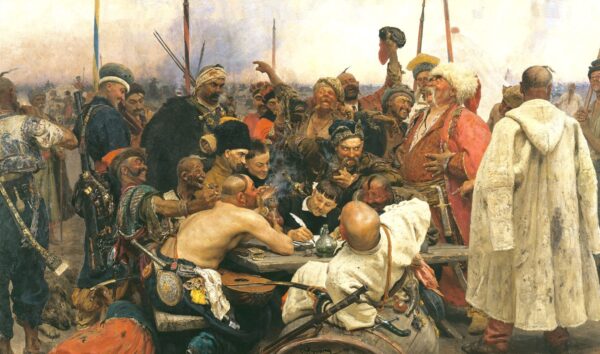 The Reply of the Zaporozhian Cossacks to Sultan of Turkey by Ilya Repin, hand-painted oil painting reproduction