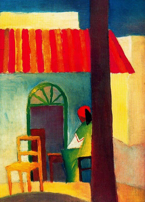 Turkish Cafe I by August Macke, hand-painted oil reproduction