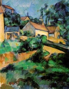 Turning Road at Montgeroult by Paul Cézanne, hand-painted oil painting reproduction