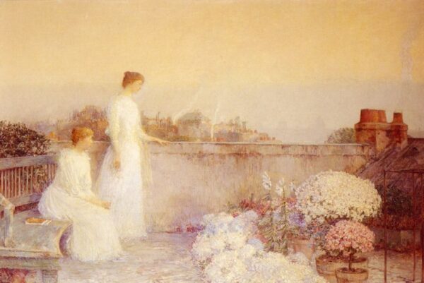 Twilight by Frederick Childe Hassam, hand-painted oil reproduction