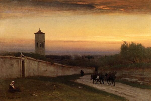 Twilight by George Inness, hand-painted oil painting reproduction