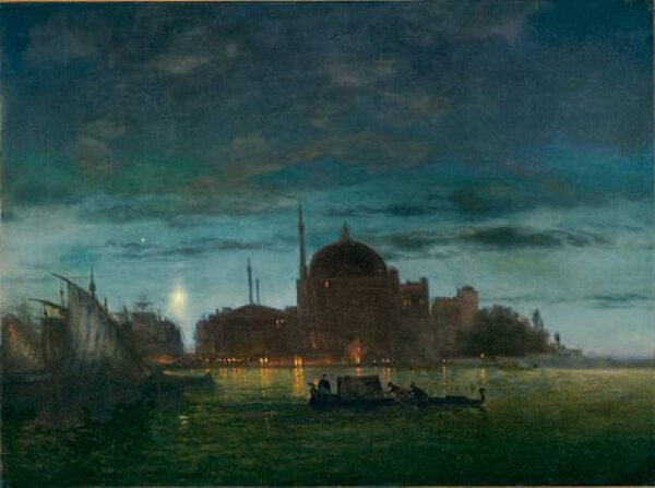Twilight by Louis-Remy Mignot, hand-painted oil painting reproduction